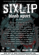2009-04: Sixlip & Bloodsport: April Tour 2009 Flyer
